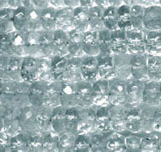 5mm micro faceted rondelle Aquamarine beads string